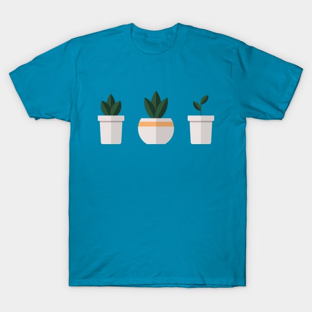 Potted Plants T-Shirt by lowercasev